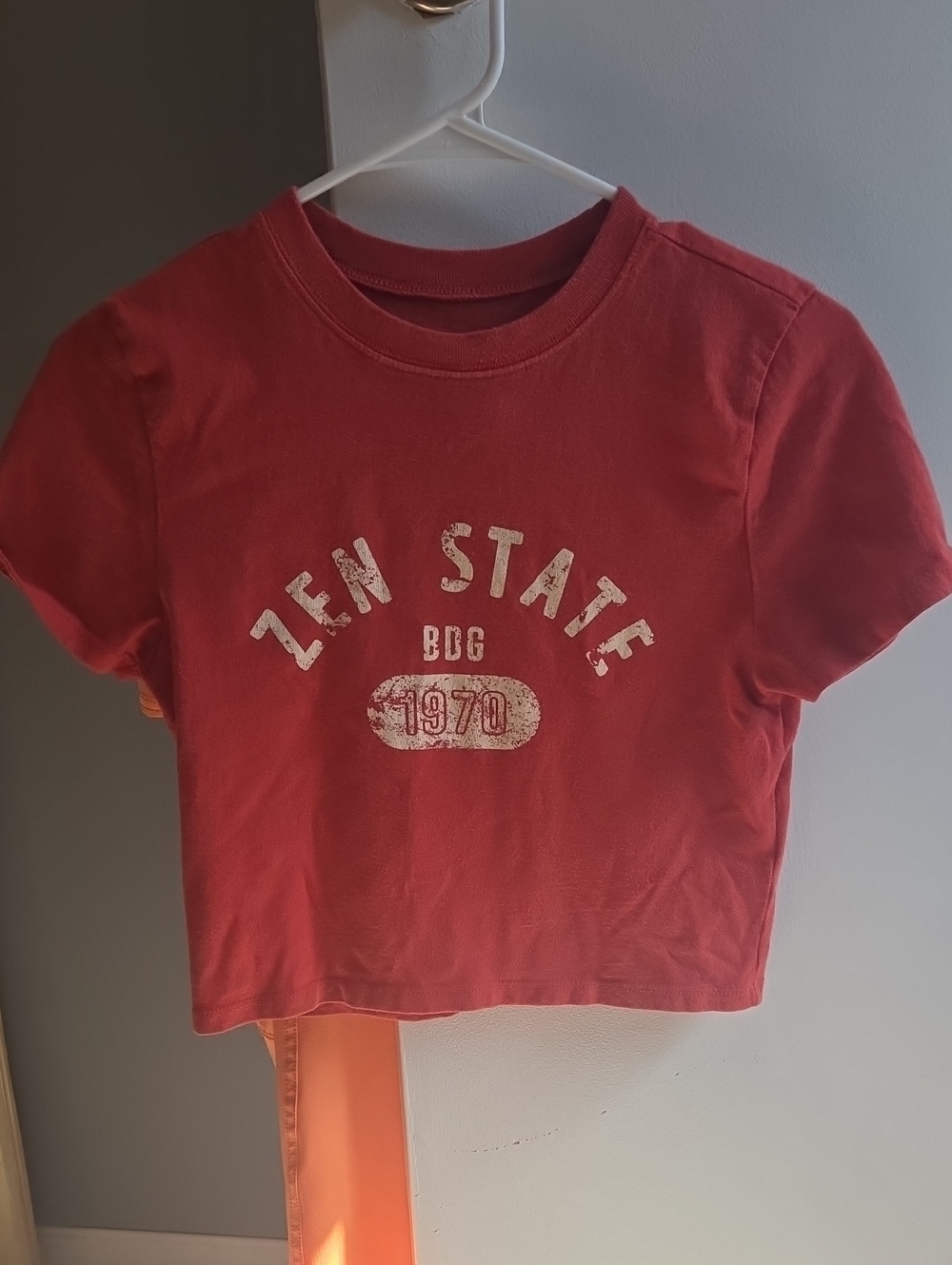 BDG Red 'Zen State 1970' Graphic Baby Tee